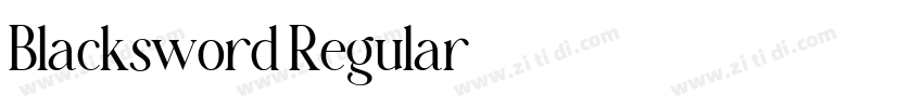 Blacksword Regular字体转换